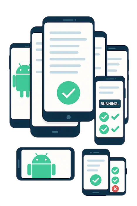 Echte Samsung Galaxy-Geräte zum Testen
